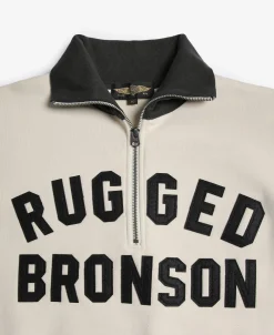 Bronson Mfg Motorcycle Turtle Zip Jersey Overweight Sweatshirt -><noscript><img width=