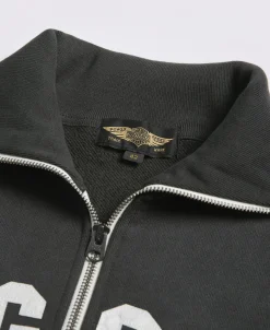 Bronson Mfg Motorcycle Turtle Zip Jersey Overweight Sweatshirt -><noscript><img width=