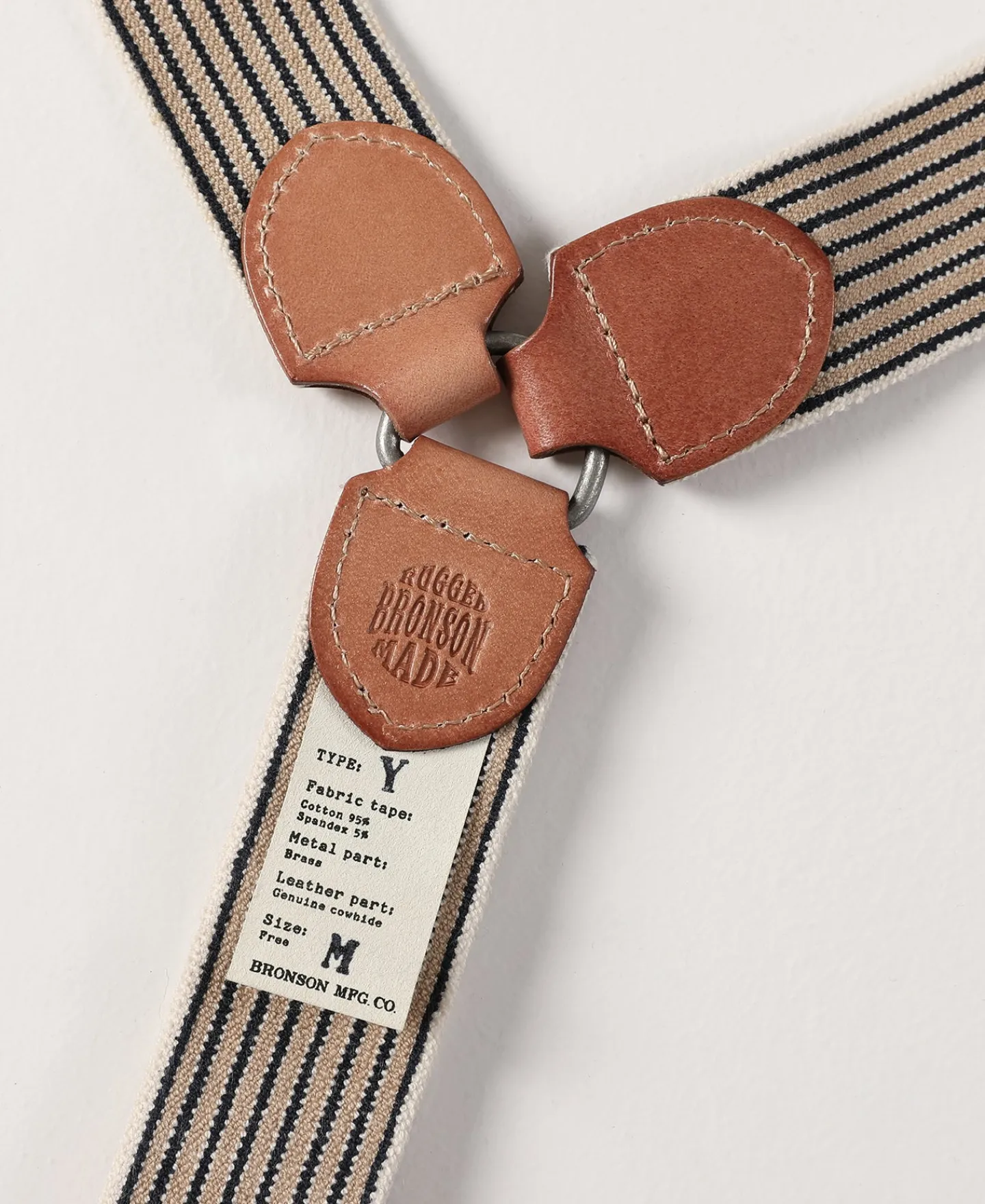 Bronson Mfg Old-Time Y-Back Leather Button Suspenders -> Others