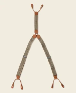 Bronson Mfg Old-Time Y-Back Leather Button Suspenders -><noscript><img width=