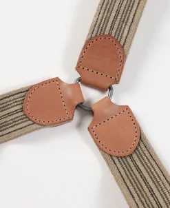 Bronson Mfg Old-Time Y-Back Leather Button Suspenders -><noscript><img width=