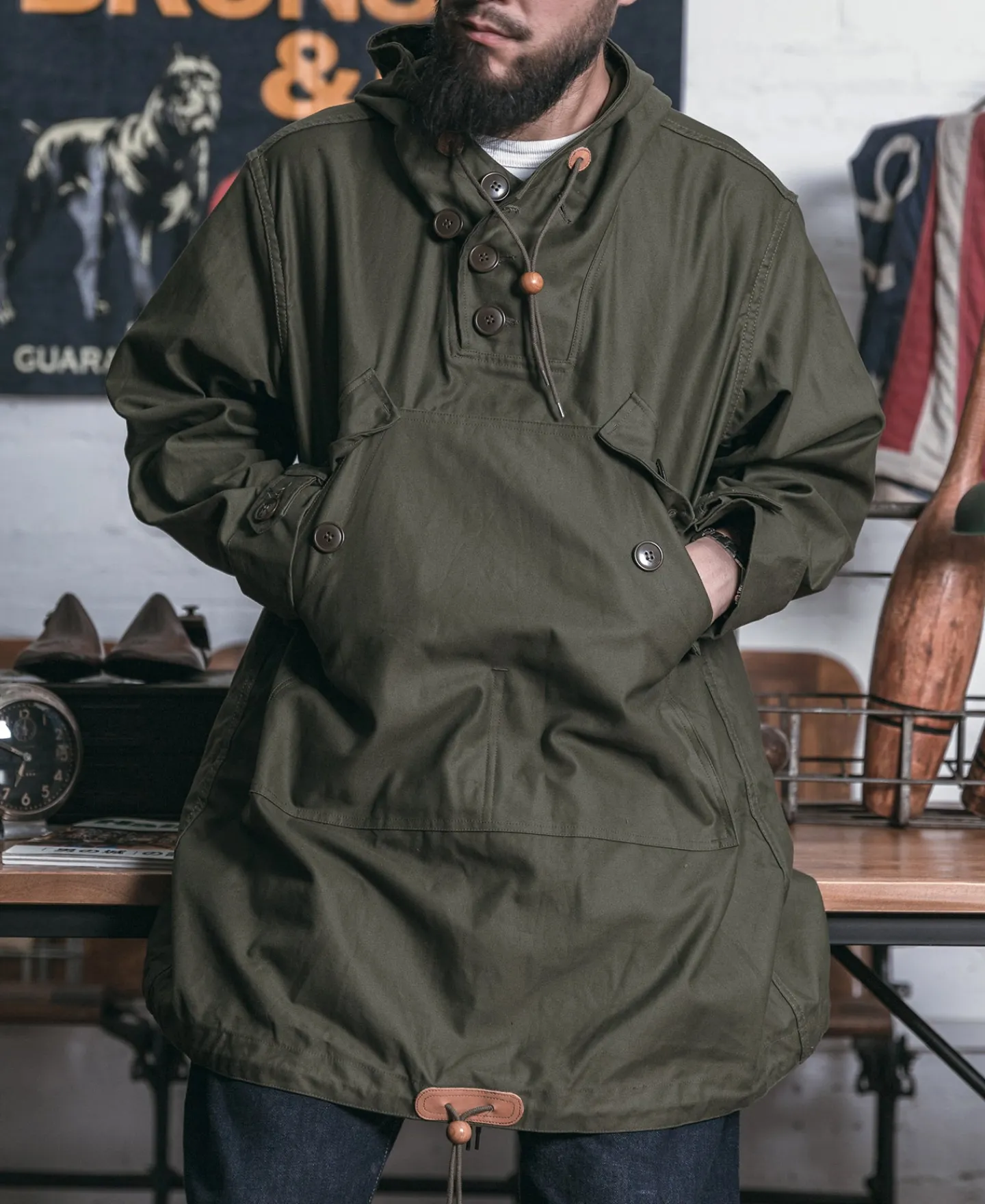 Bronson Mfg Parka, Field, Cotton, O.D.> Jackets & Coats