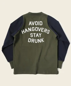 Bronson Mfg Quarter-Zip Rider Printed Long Sleeve T-Shirt -> Long Sleeve T-Shirts|Graphic T-Shirts