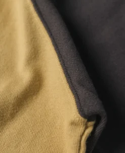 Bronson Mfg Quarter-Zip Rider Printed Raglan Sleeve T-Shirt - Yellow><noscript><img width=