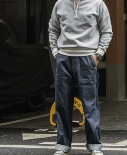 Bronson Mfg Racing Half-Zip Heavyweight Fleece Sweatshirt -><noscript><img width=