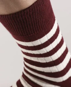 Bronson Mfg Retro Striped Cotton Socks -><noscript><img width=