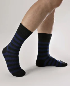 Bronson Mfg Retro Striped Cotton Socks -><noscript><img width=
