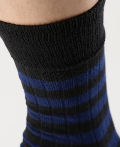 Bronson Mfg Retro Striped Cotton Socks -><noscript><img width=