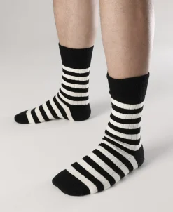 Bronson Mfg Retro Striped Cotton Socks -> Socks