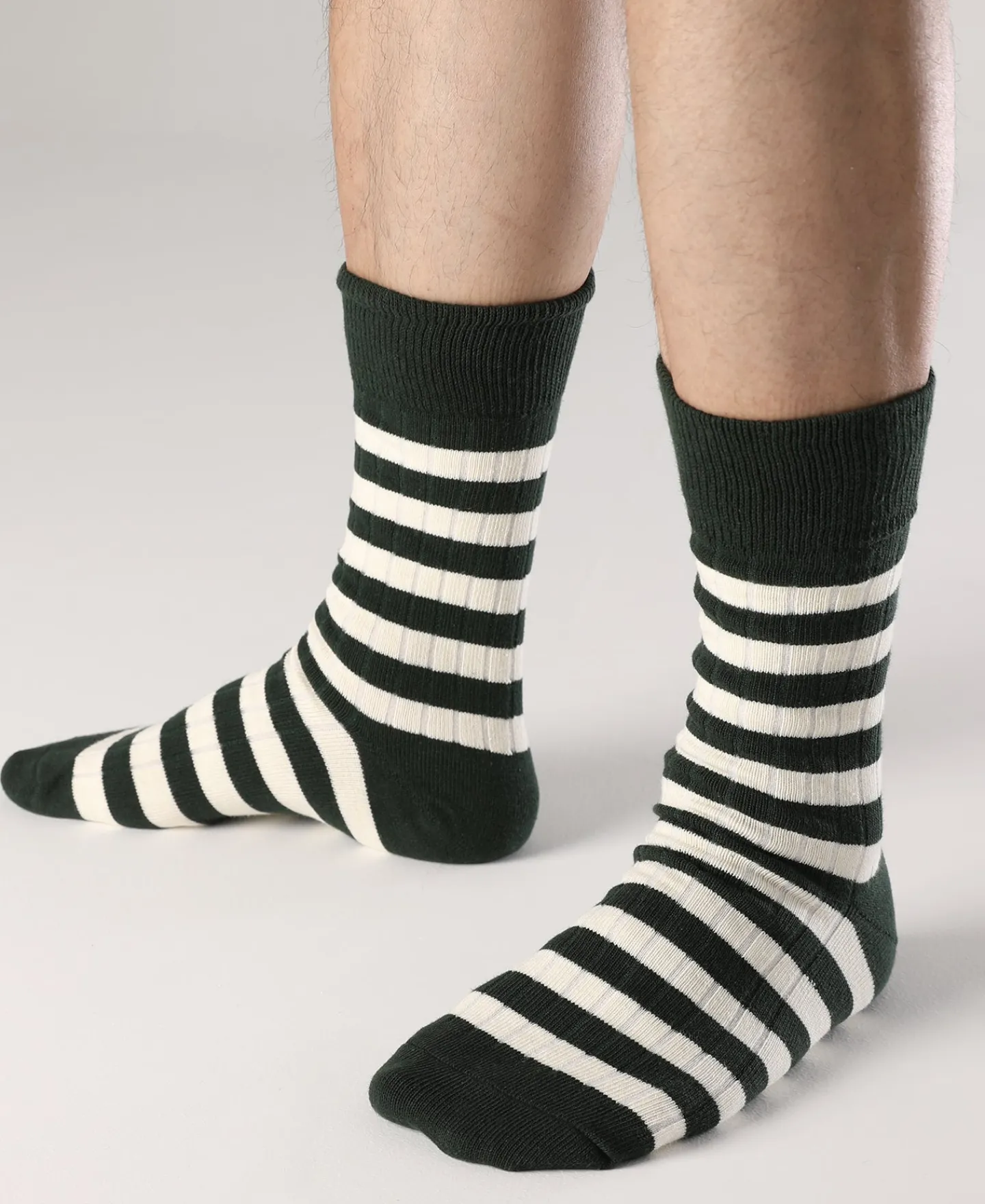 Bronson Mfg Retro Striped Cotton Socks -> Socks