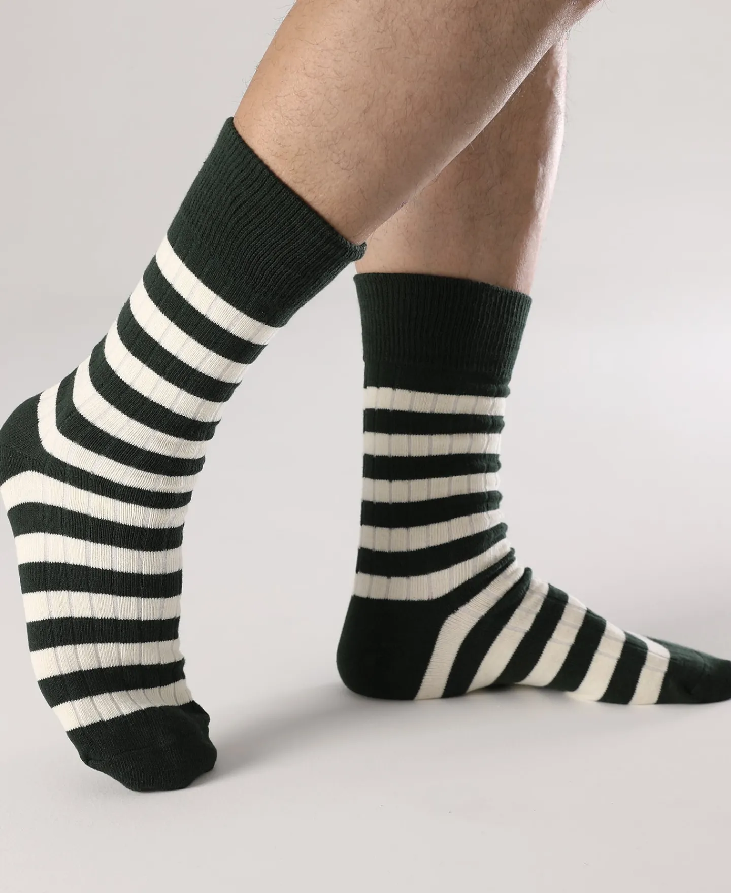 Bronson Mfg Retro Striped Cotton Socks -> Socks