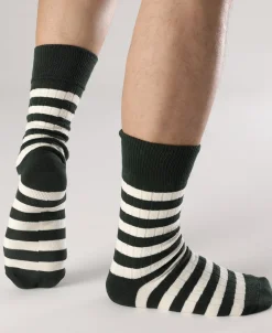 Bronson Mfg Retro Striped Cotton Socks -><noscript><img width=
