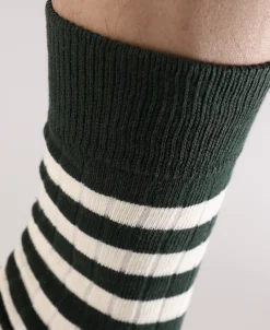 Bronson Mfg Retro Striped Cotton Socks -><noscript><img width=