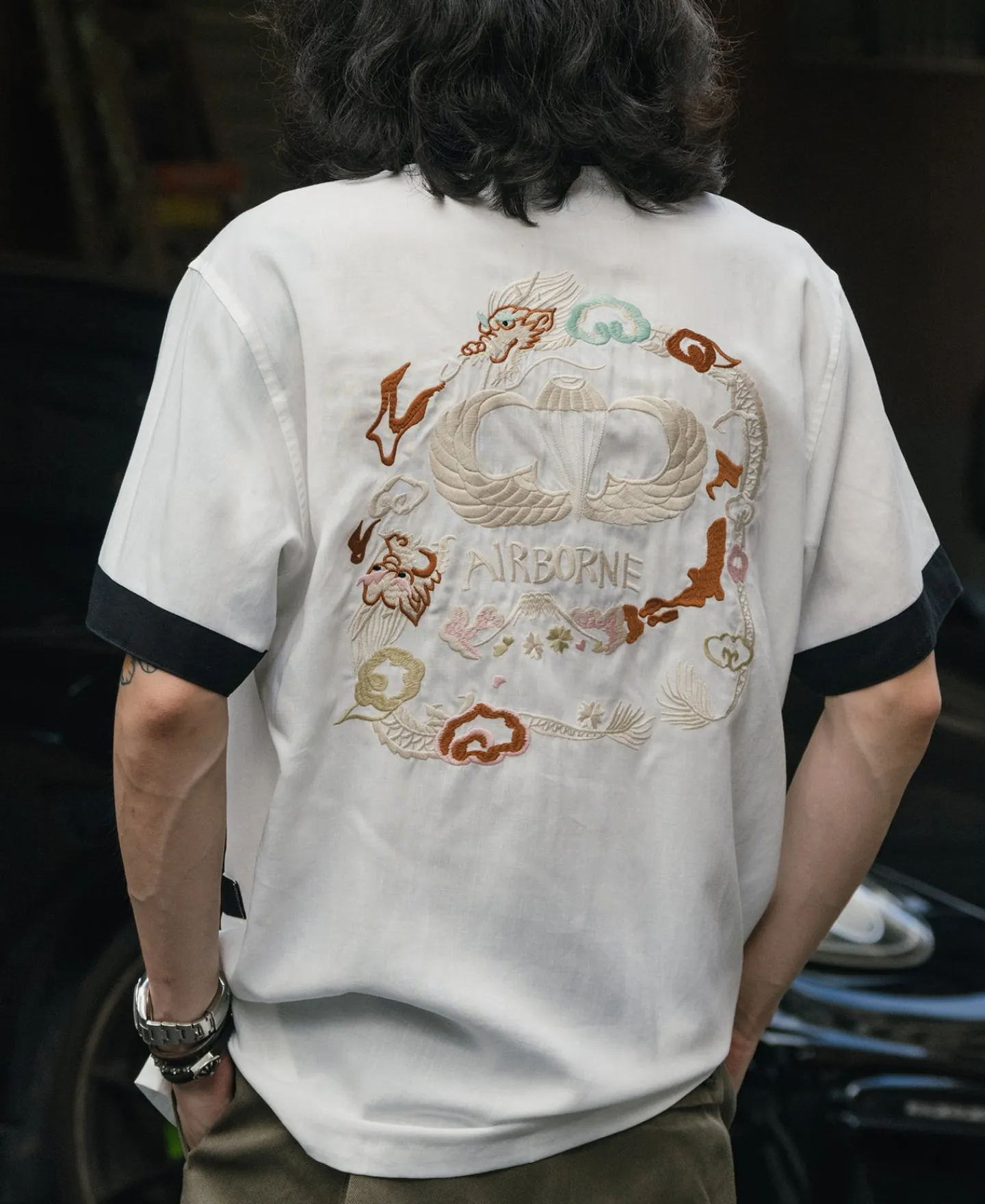 Bronson Mfg 1950s Air Force Base Souvenir Shirt -> Short Sleeve Shirts