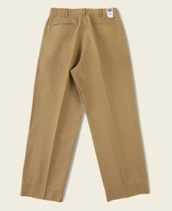 Bronson Mfg 1930s IVY Style Double Pleated Chino Trousers -> Pants & Trousers