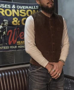 Bronson Mfg 1910s Retro Corduroy Vest><noscript><img width=