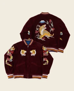 Bronson Mfg 1950s Reversible Acetate Souvenir Jacket - Dragon Tiger Falcon> Jackets & Coats