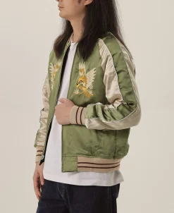 Bronson Mfg 1950s Reversible Acetate Souvenir Jacket - Falcon × Tiger><noscript><img width=