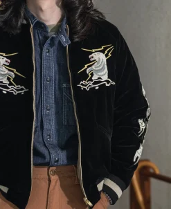 Bronson Mfg 1950s Reversible Souvenir Jacket - Alaska><noscript><img width=