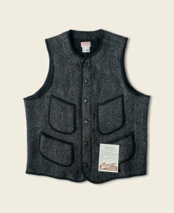 Bronson Mfg 1930s Beach Cloth Wool Vest> Vests