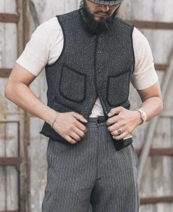 Bronson Mfg 1930s Beach Cloth Wool Vest><noscript><img width=