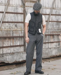 Bronson Mfg 1930s Beach Cloth Wool Vest><noscript><img width=