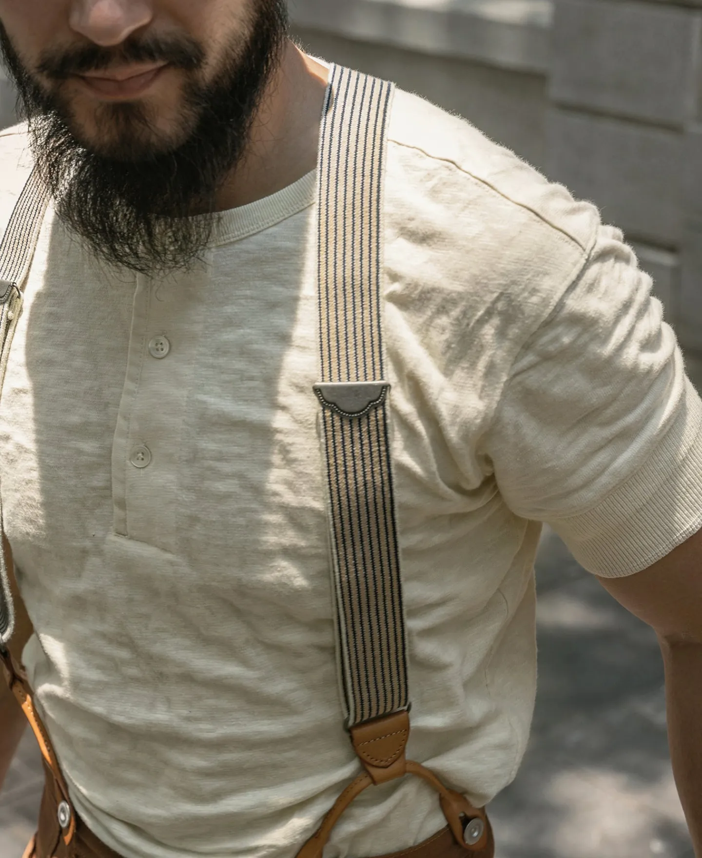Bronson Mfg 1890s Slub Cotton Henley T-Shirt> Short Sleeve T-Shirts|Henleys