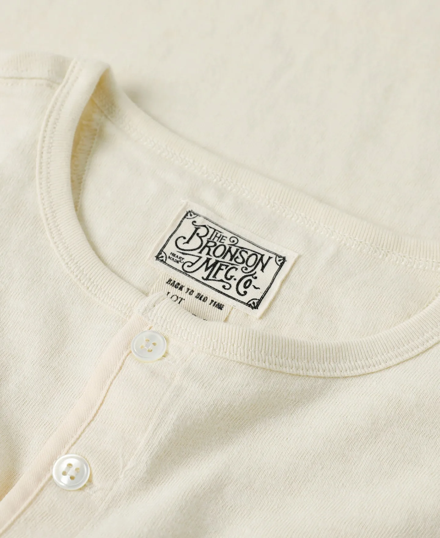 Bronson Mfg 1890s Slub Cotton Henley T-Shirt> Short Sleeve T-Shirts|Henleys