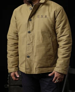 Bronson Mfg 1940s US Navy N-1 Deck Jacket - Cost-effective Version><noscript><img width=