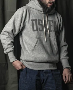 Bronson Mfg 1970s USAFA 18 oz Reverse Weave Hoodie -><noscript><img width=