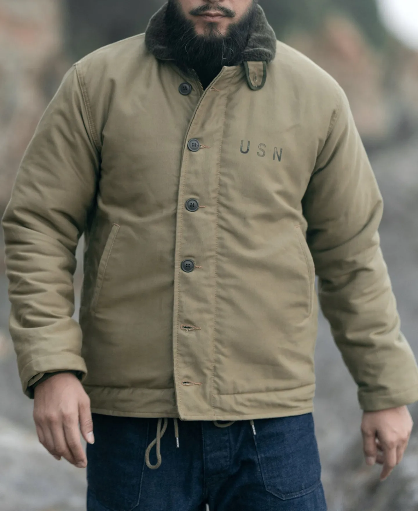 Bronson Mfg 1940s USN 3rd Type N-1 Woolen Deck Jacket - Stencil> Jackets & Coats