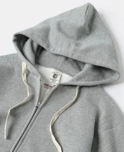 Bronson Mfg 1950s Wind Shield Full-Zip Thermal Hoodie -><noscript><img width=