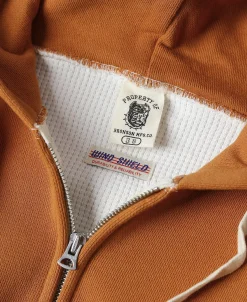 Bronson Mfg 1950s Wind Shield Full-Zip Thermal Hoodie -><noscript><img width=