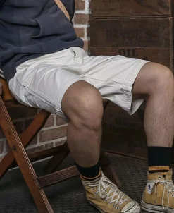 Bronson Mfg 1940s WWII USN 12 oz HBT Fatigue Deck Shorts><noscript><img width=
