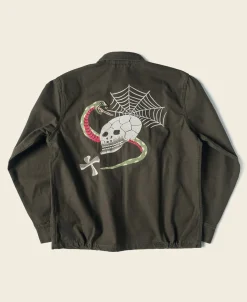 Bronson Mfg Skull Embroidery Vietnam Souvenir Jacket> Jackets & Coats