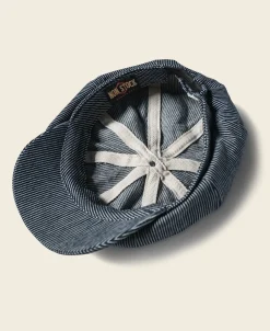 Bronson Mfg Denim Newsboy Cap><noscript><img width=