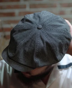 Bronson Mfg Denim Newsboy Cap><noscript><img width=
