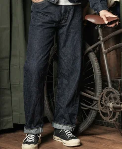 Bronson Mfg S801XX 1943 War Simplified Model Selvedge Denim Jeans><noscript><img data-lazyloaded=