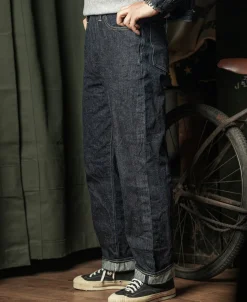 Bronson Mfg S801XX 1943 War Simplified Model Selvedge Denim Jeans><noscript><img data-lazyloaded=