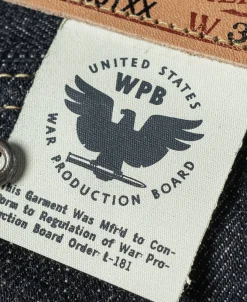 Bronson Mfg S801XX 1943 War Simplified Model Selvedge Denim Jeans><noscript><img data-lazyloaded=