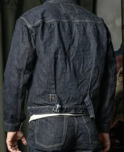 Bronson Mfg S806XX 1943 War Simplified Model 1st Selvedge Denim Jacket><noscript><img width=