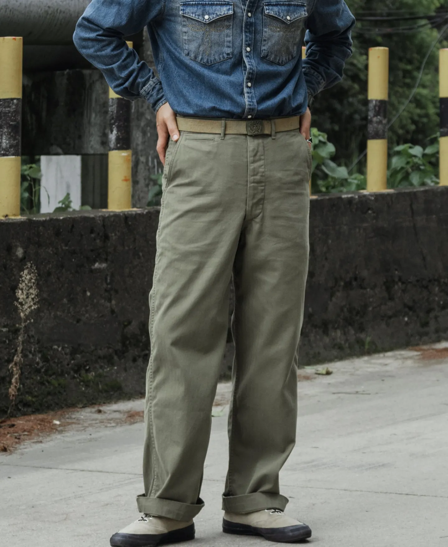 Bronson Mfg US Army M-41 HBT Fatigue Trousers> Pants & Trousers