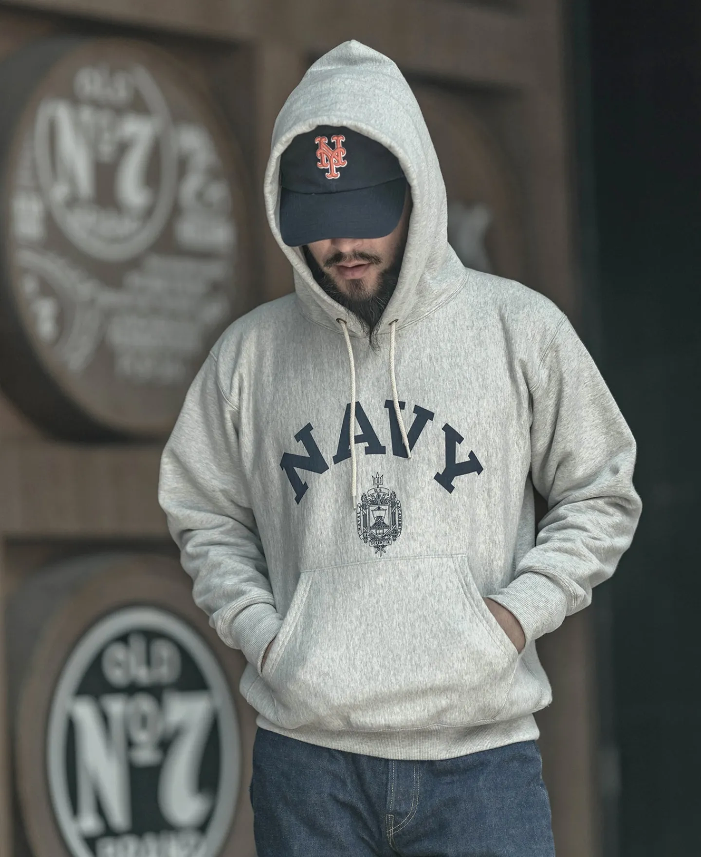 Bronson Mfg US Naval Academy Reverse Weave Hoodie> Sweatshirts & Hoodies