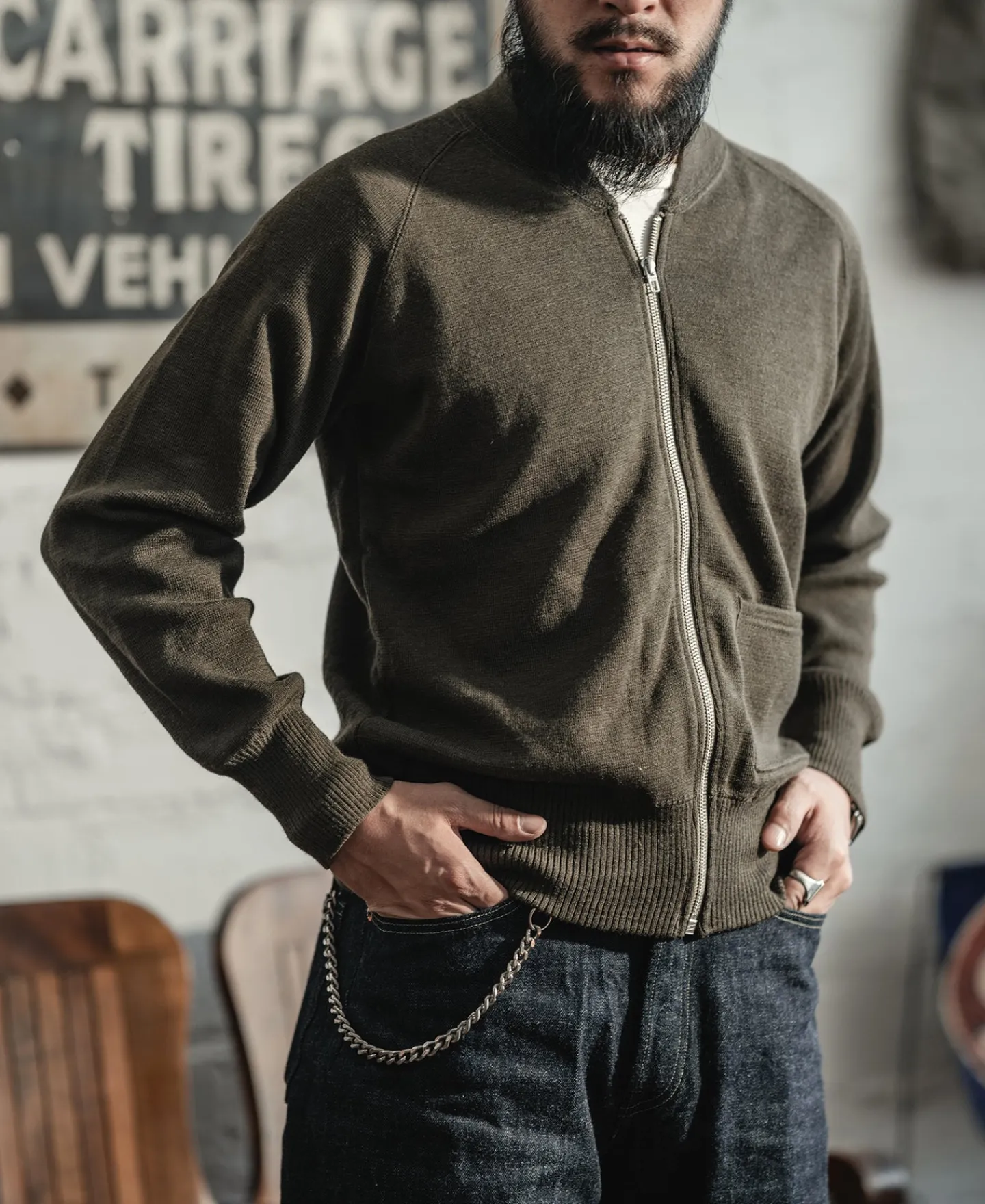Bronson Mfg USAAF Type C-2 Wool Sweater> Knitwear