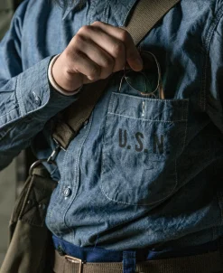 Bronson Mfg U.S.N. Chambray Shirt><noscript><img width=