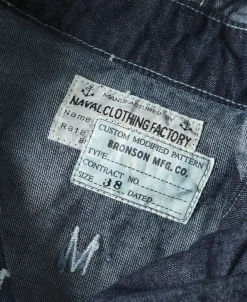 Bronson Mfg USN Denim Dungaree Gunner Smock><noscript><img width=