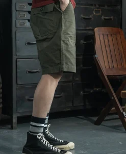 Bronson Mfg Vietnam War OG-107 Fatigue Utility Shorts -><noscript><img width=
