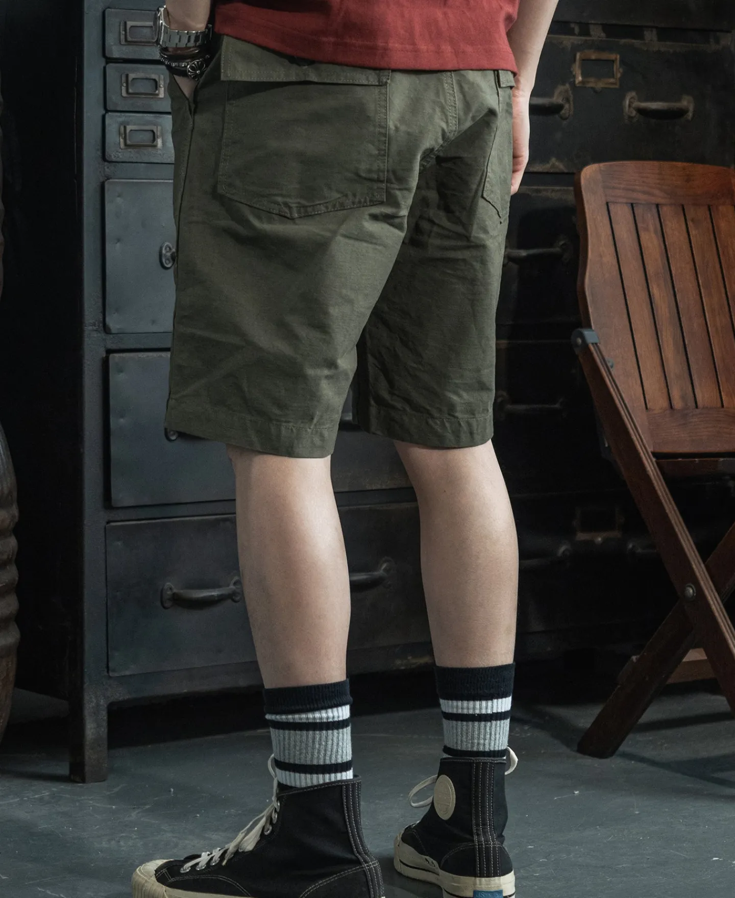 Bronson Mfg Vietnam War OG-107 Fatigue Utility Shorts -> Shorts