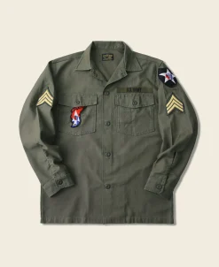 Bronson Mfg Vietnam War US Army OG-107 Fatigue Utility Shirt - Im Jin Scouts> Long Sleeve Shirts