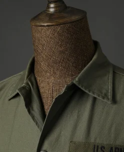 Bronson Mfg Vietnam War US Army OG-107 Fatigue Utility Shirt - Im Jin Scouts><noscript><img width=